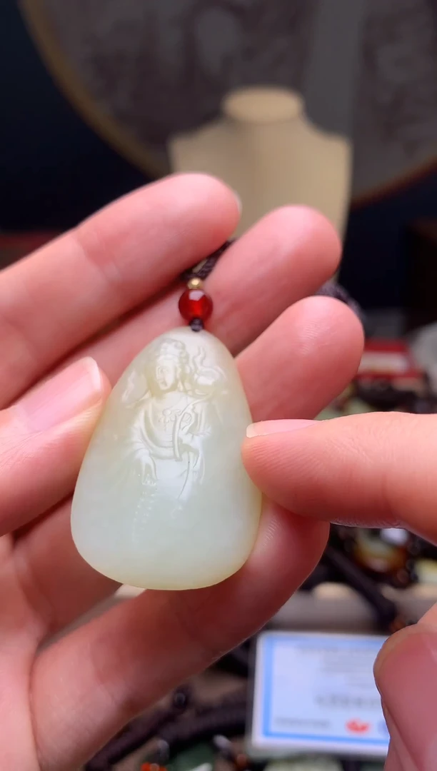 颈饰未镶嵌和田玉新疆料青海料清水和田玉吊坠