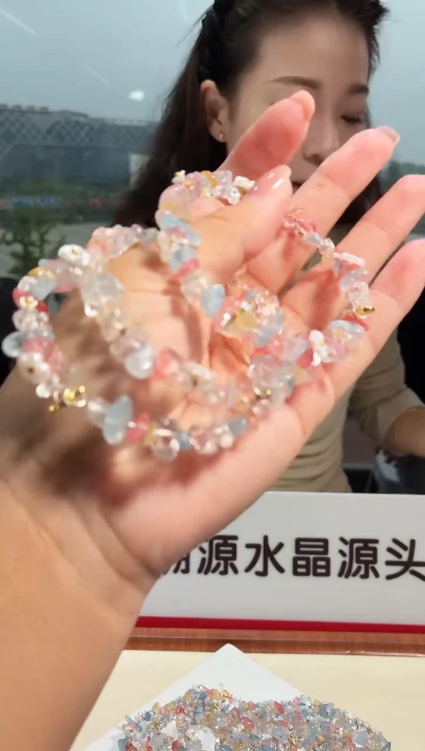 未镶嵌手链水晶多巴胺设计款手链多样性发一