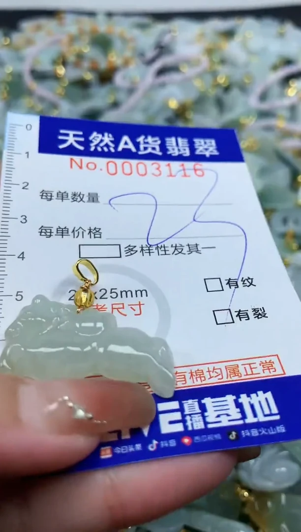 颈饰未镶嵌翡翠天然A货翡翠