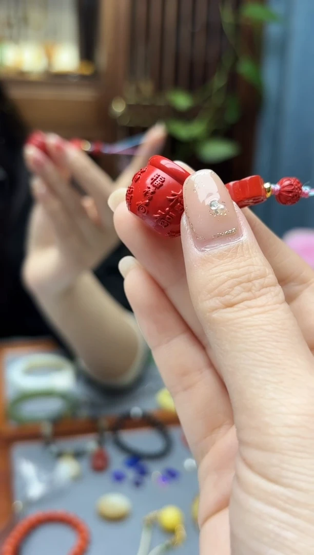 天然辰砂朱砂挂件ZD