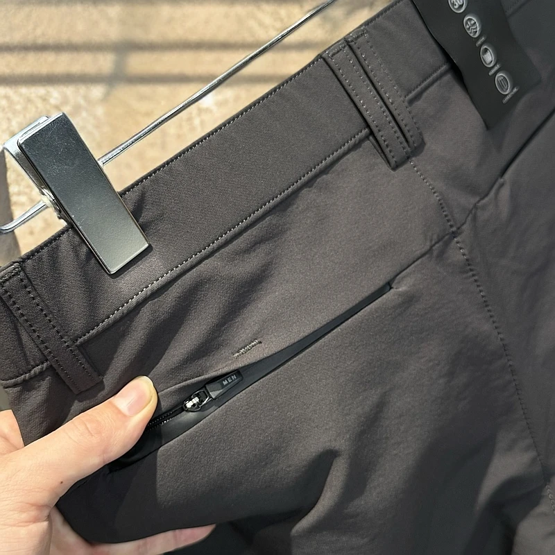 【总裁系列】春季男士户外舒适百搭弹力裤黑色男裤长裤裤子（男装）