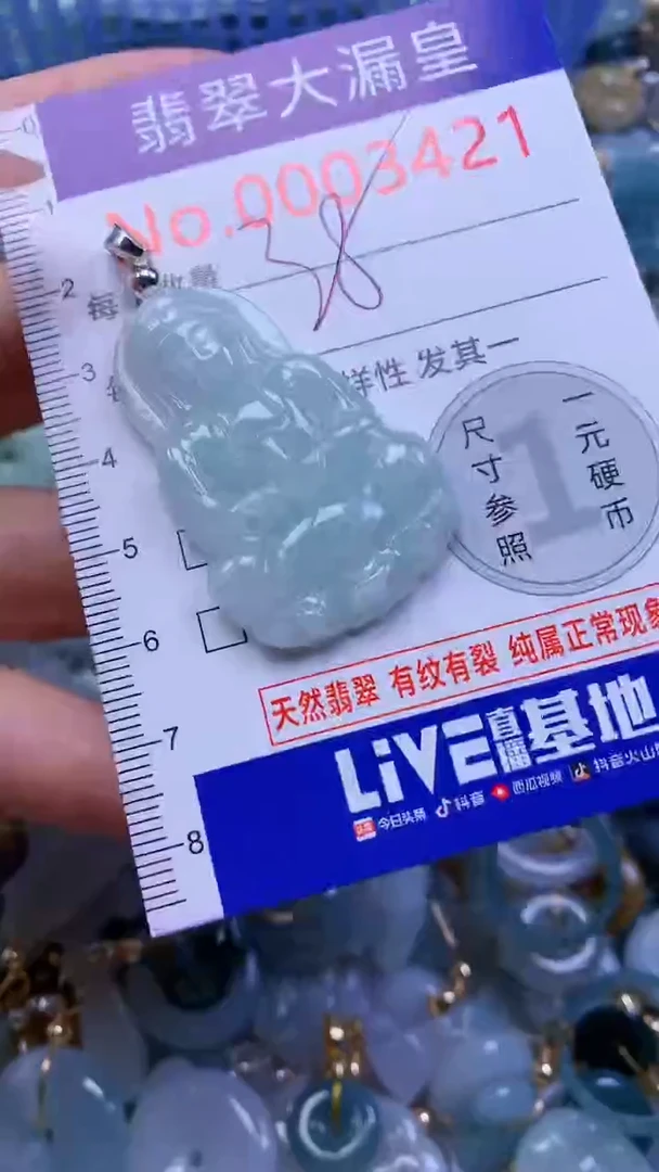 翡翠未镶嵌吊坠(不含链)3421