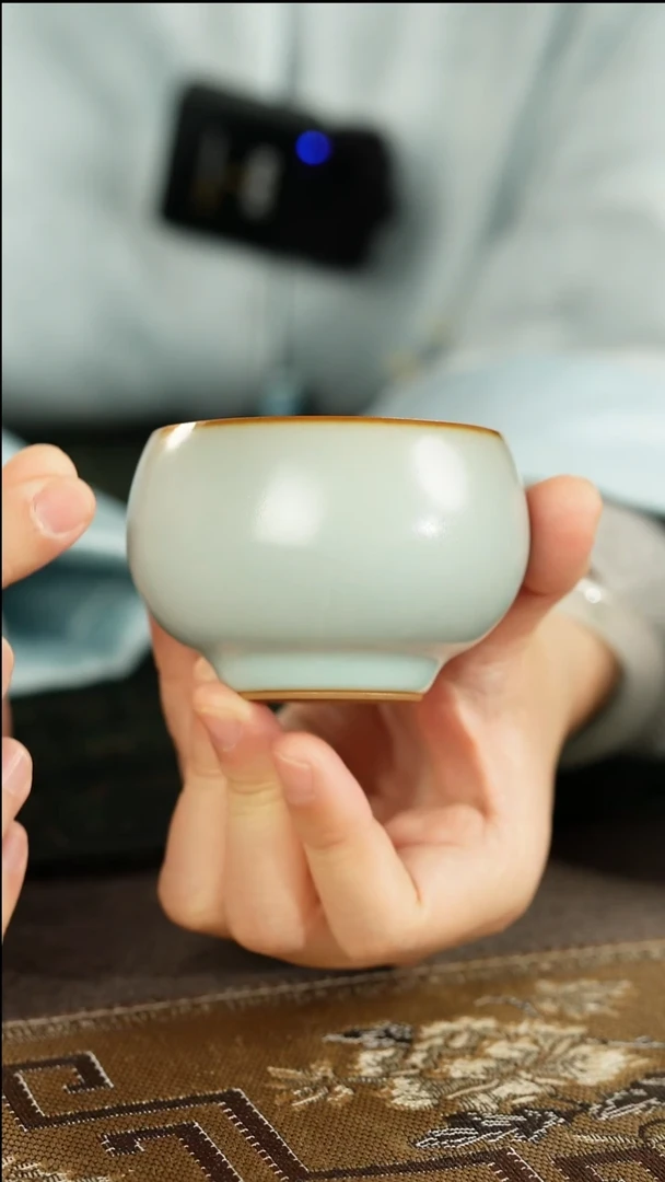 善窑厂汝窑天青妙玉杯