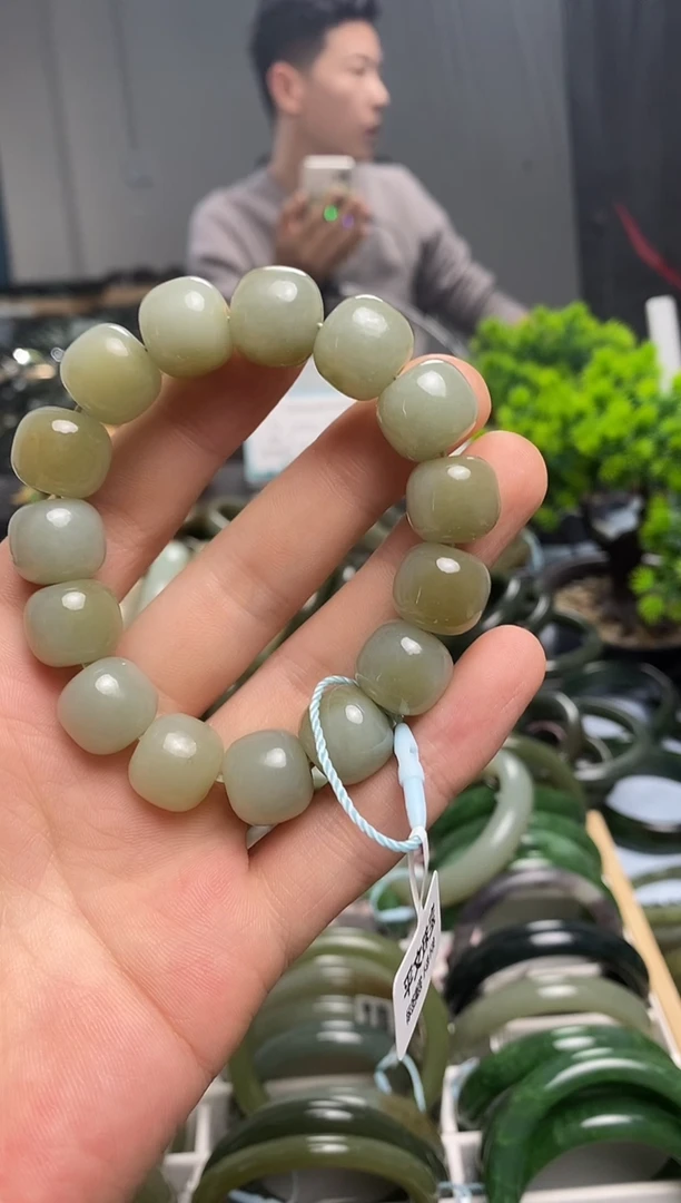 未镶嵌手镯和田玉14mm