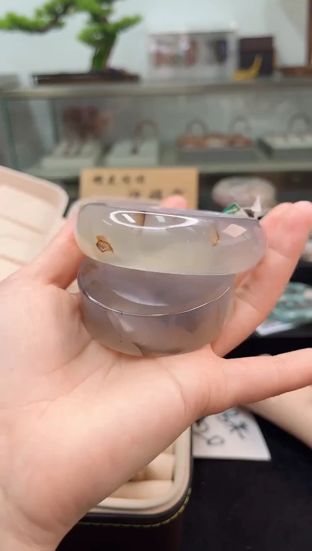 未镶嵌手镯石英质玉63圈口（赠品镯心）6009441