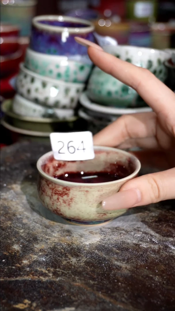 摆件精品窑变钧瓷茶器