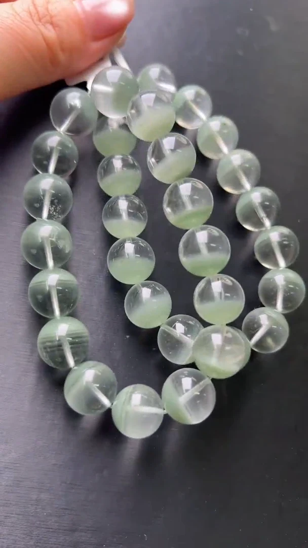 【闪购商品】水晶手串未镶嵌青幽灵手串13m+多样性发一X26751