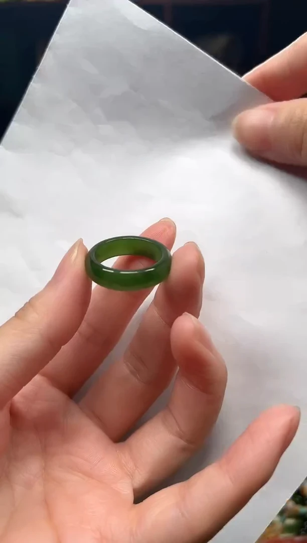 未镶嵌戒指和田玉释*内径18.2