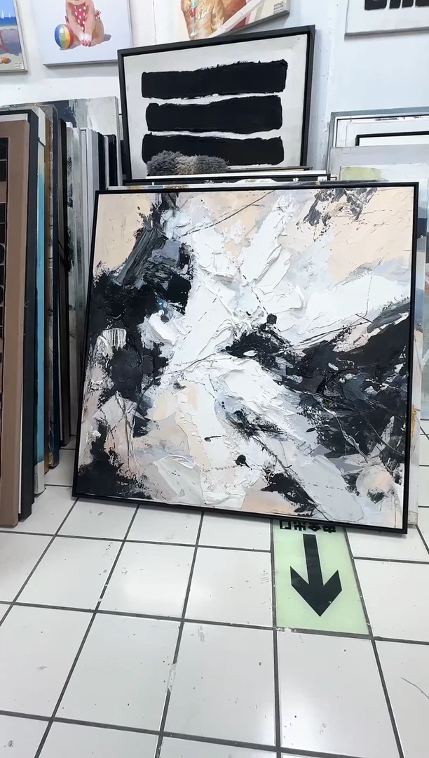 168现代艺术装饰画油画100cm*100cm