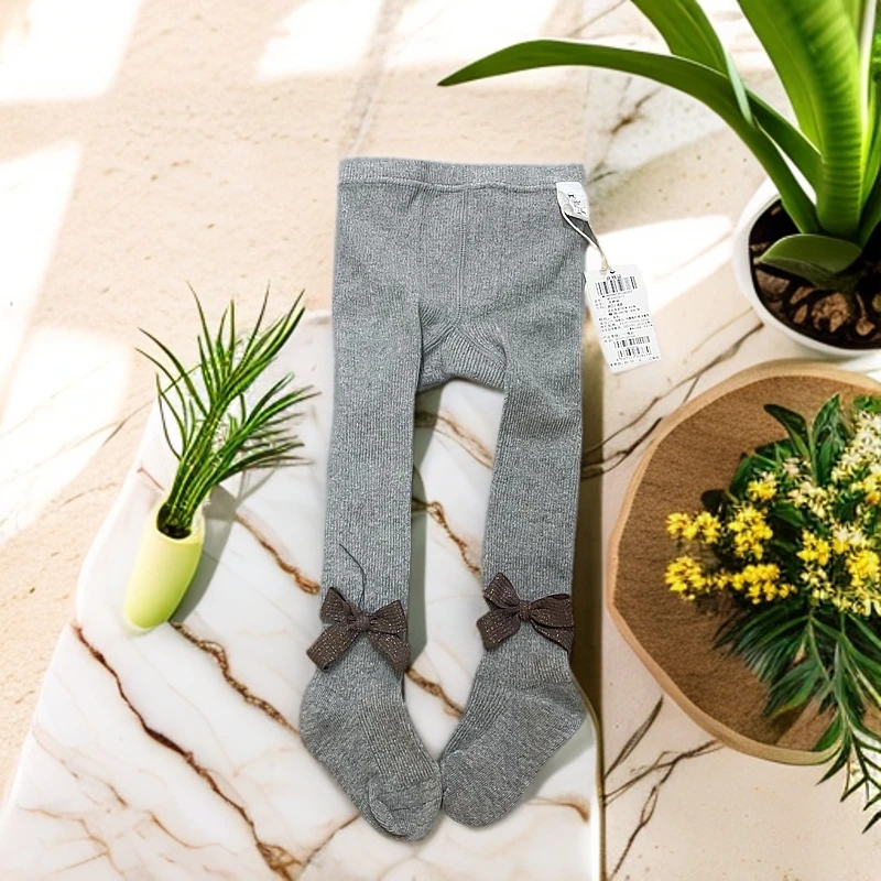 米乐熊Milor米乐熊【5905】春秋儿童女童蝴蝶结连裤袜洋气宝宝弹力