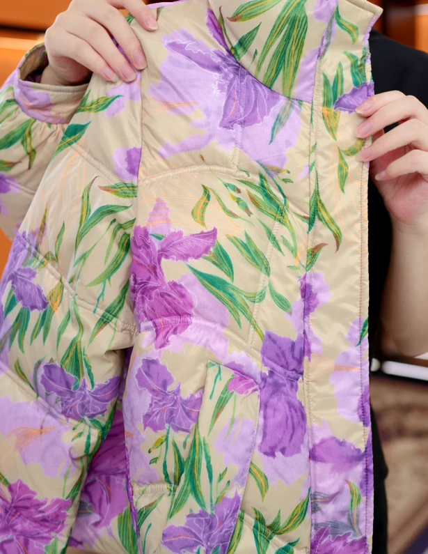 2025杭州原版正品保暖气质减龄修身羽绒服E-051-QMDD