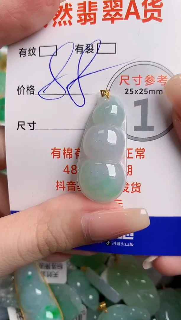 翡翠18K金镶嵌颈饰23002292