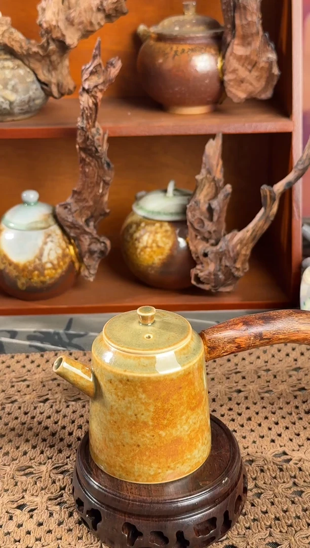 原创手工柴烧茶壶