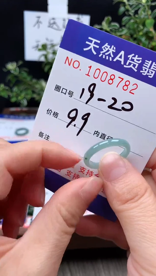 未镶嵌戒指翡翠19-20#