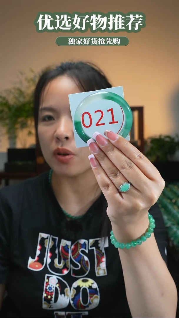 石英质玉（非洲翠）手镯未镶嵌55