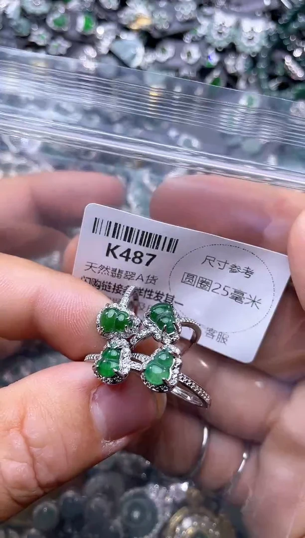 【闪购商品】翡翠颈饰未镶嵌K487戒指 多样性发其一