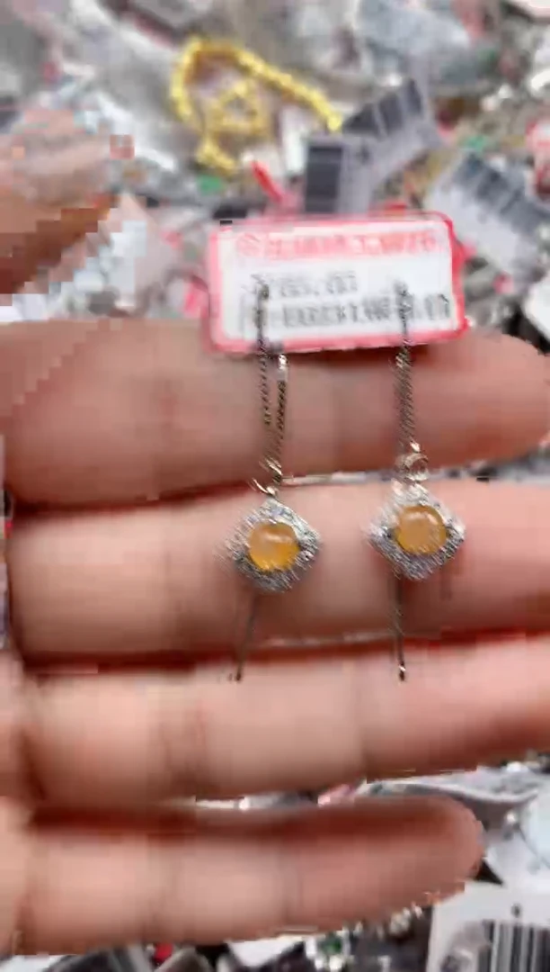 银S925镶嵌戒指翡翠天然A货缅甸翡翠