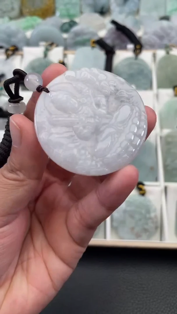 颈饰未镶嵌翡翠天然缅甸翡翠A货74