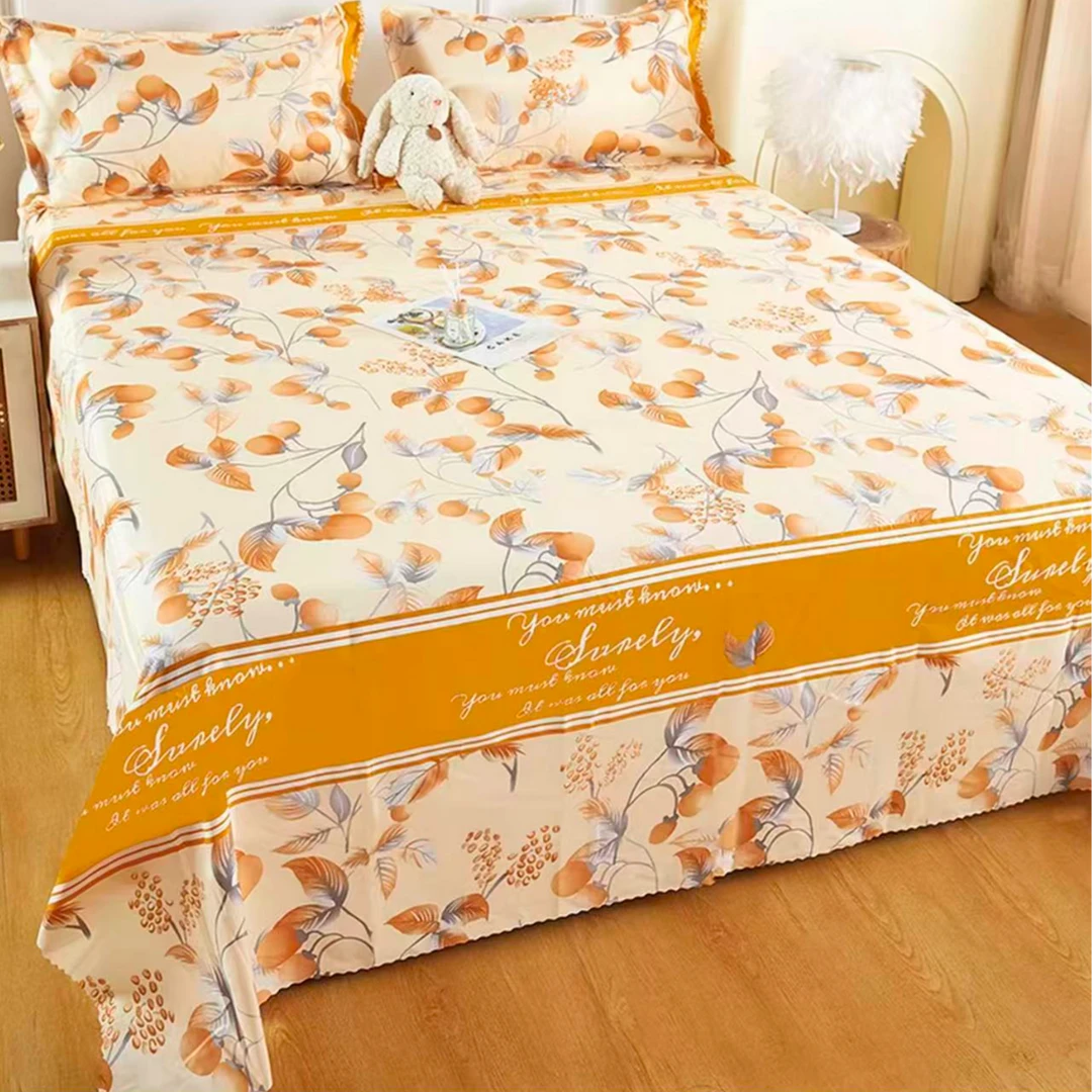 【15天试睡】新款秋意床单四季通用亲肤透气单件床单双人200x230cm