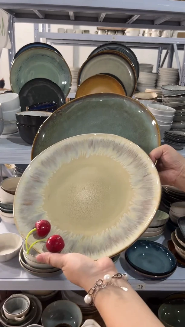 陶瓷外贸尾货瑕疵满20包邮X2 大盘组合