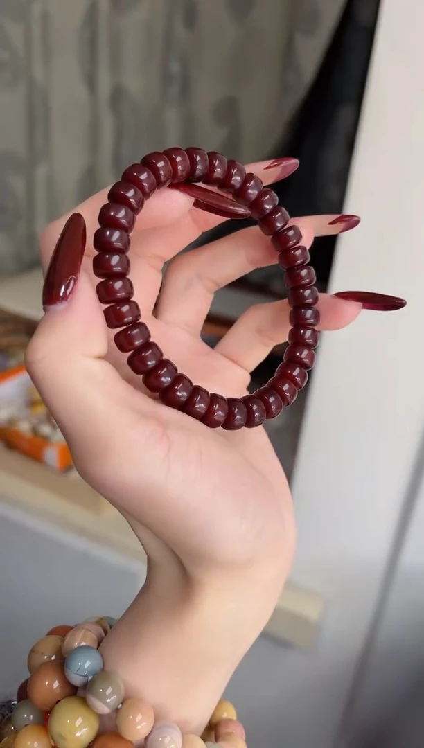 【闪购商品】菩提根/象牙果手串P67干磨丹砂供药片6*9mm