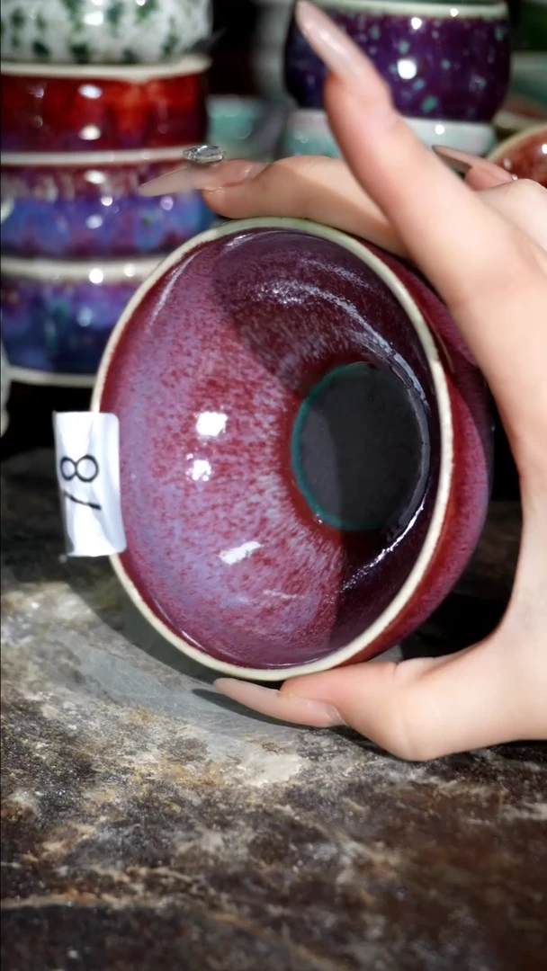 摆件精品窑变钧瓷茶器
