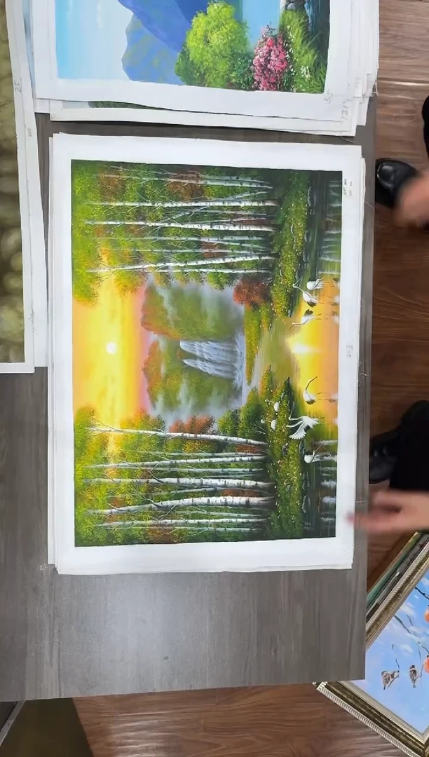 油画【70号】约50*70cm丨朝鲜原创纯手绘孤品油画丨顺丰包邮