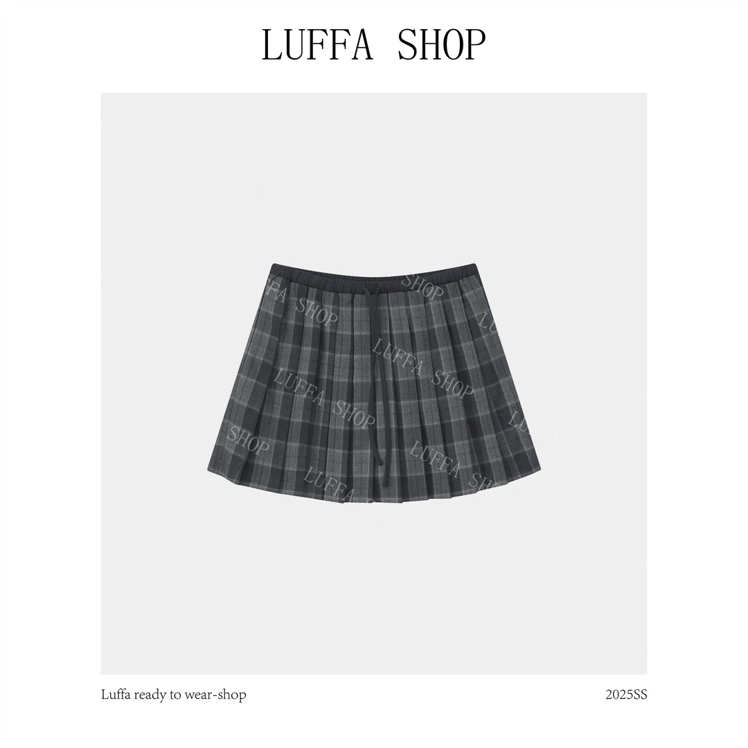 【Luffa shop】“表白日记”韩系重工设计感时尚百褶半裙QZ2025010102