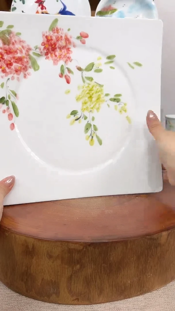 摆件景德镇手工手绘陶瓷餐具