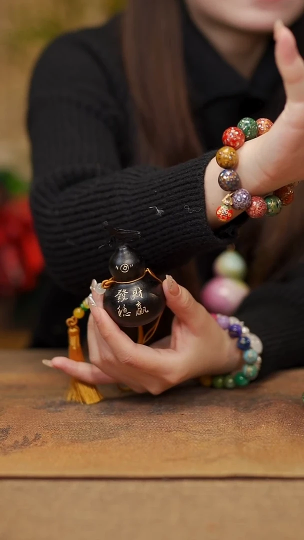 【闪购商品】55宴禾堂大漆车挂小葫芦38