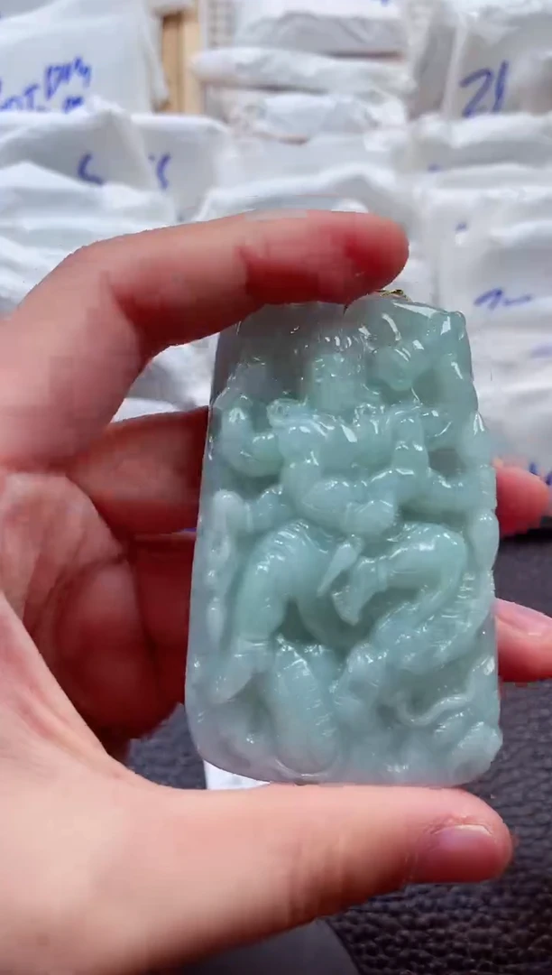 颈饰未镶嵌翡翠00009582御龙不动