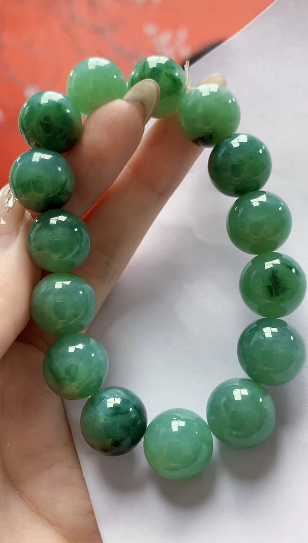 未镶嵌定制翡翠4917jw-毛货手串70