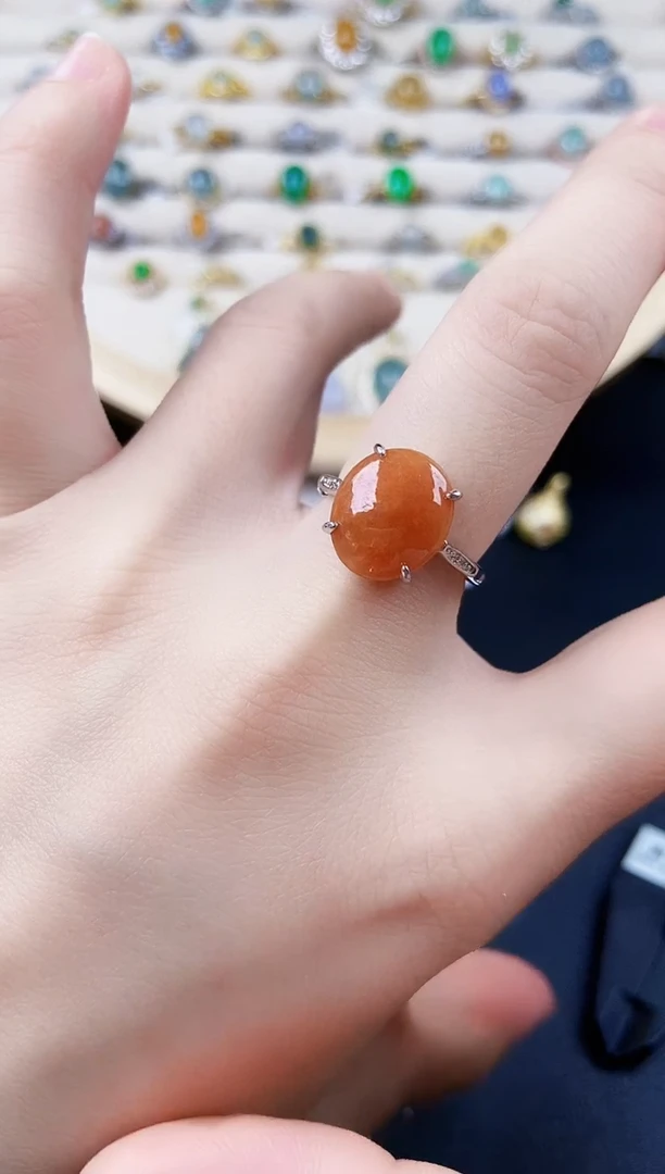 【闪购商品】翡翠戒指银S925镶嵌4656668