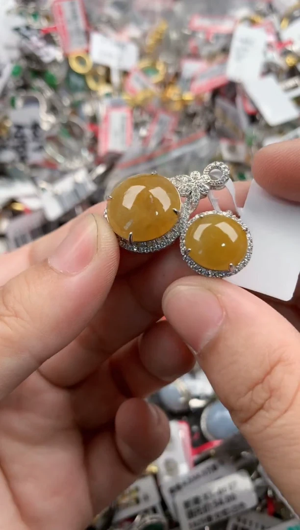 银S925镶嵌戒指翡翠333   4