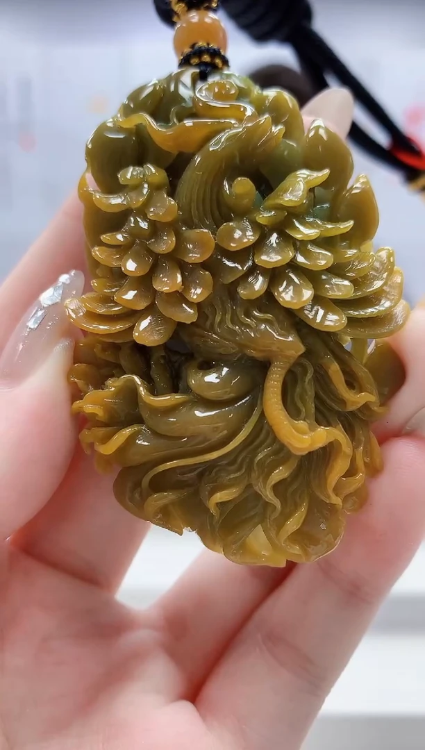未镶嵌定制翡翠5060jw-毛货挂件63