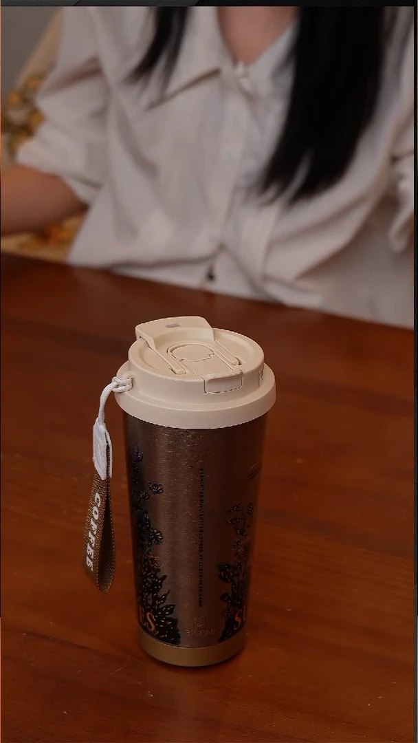 陶116-梵高系列纯钛咖啡杯520ml-向日葵