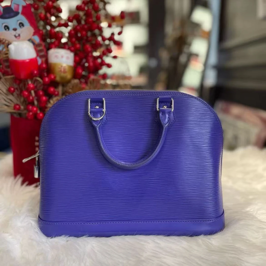 99新 LouisVuitton/路易威登 茉上/紫色中号贝壳包