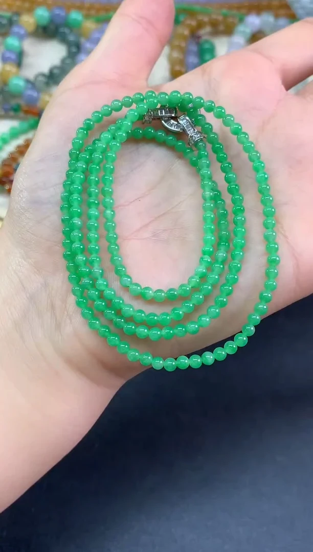 项链未镶嵌翡翠珠链|15800多样性发其一