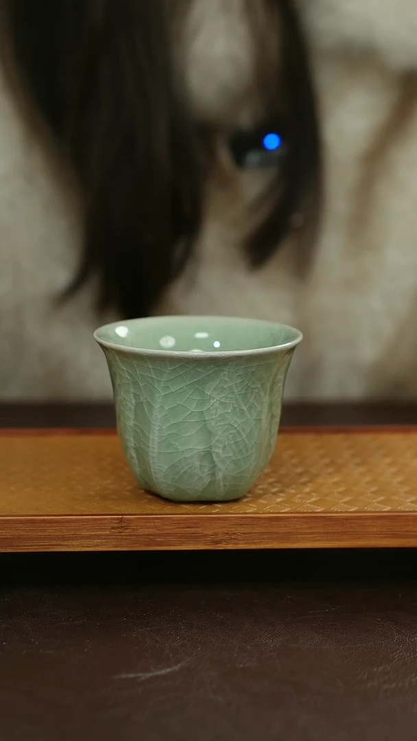 摆件陶原矿原釉汝宋汝瓷