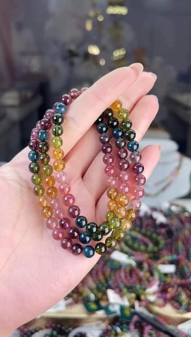 【闪购商品】碧玺/未镶嵌6mm+碧玺多圈多样性发货