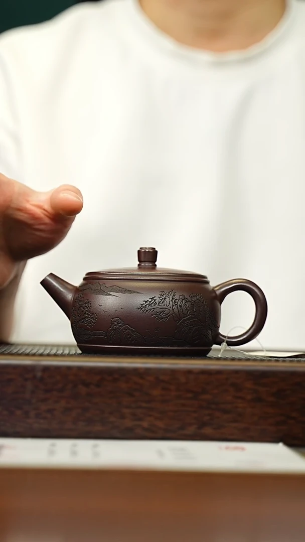 茶壶紫砂宜兴原矿 手工 紫砂壶容量220CC