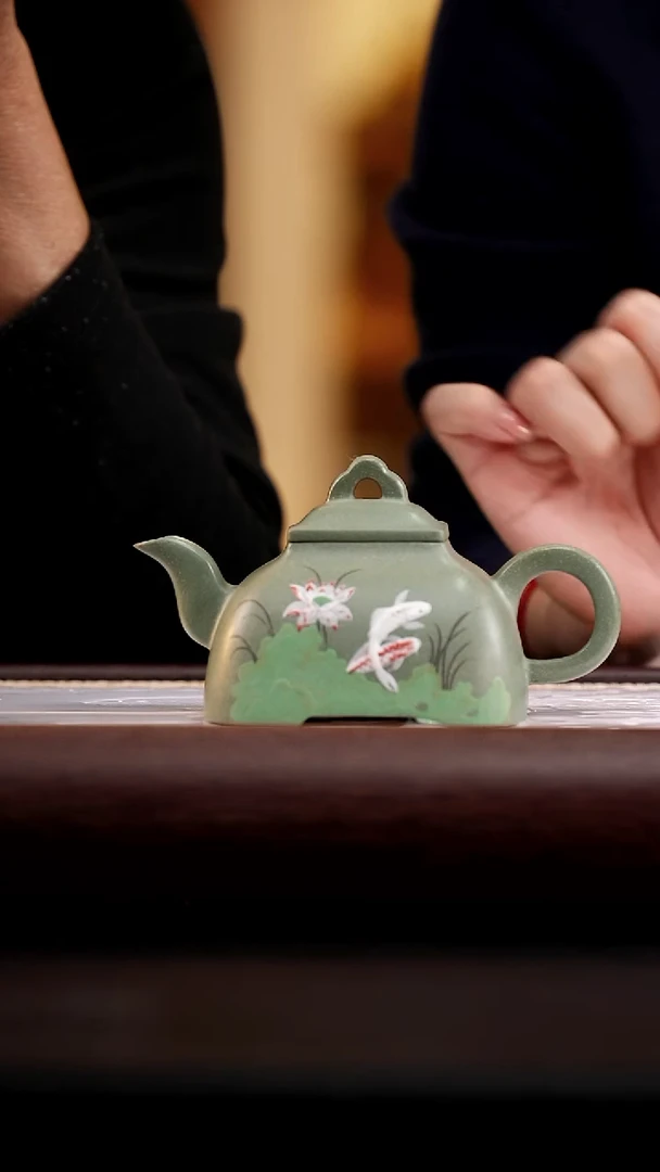 47 景舟豆青泥孤棱220cc