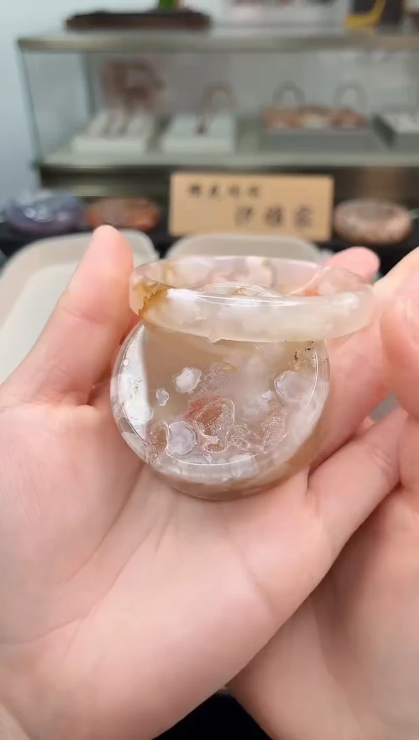 未镶嵌手镯石英质玉55圈口（赠品镯心）3888602