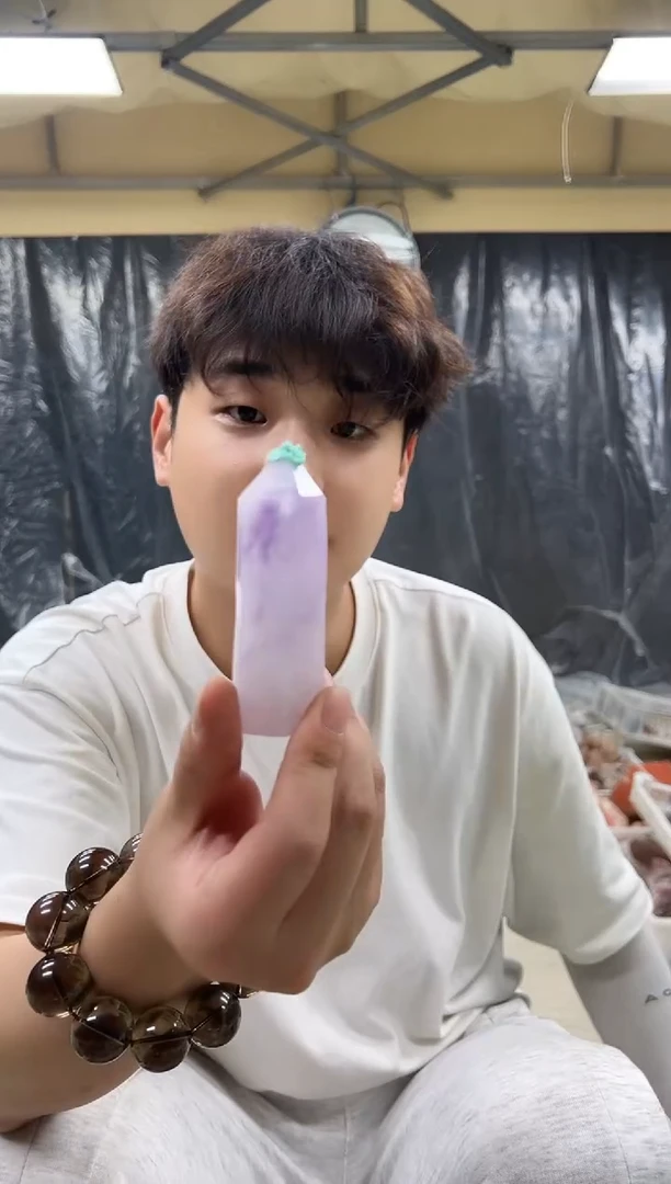 未镶嵌水晶大型摆件（非配饰）紫水晶柱子 375