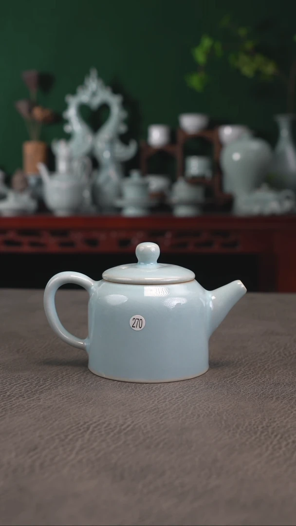 270号天青井栏壶微瑕福利~帆