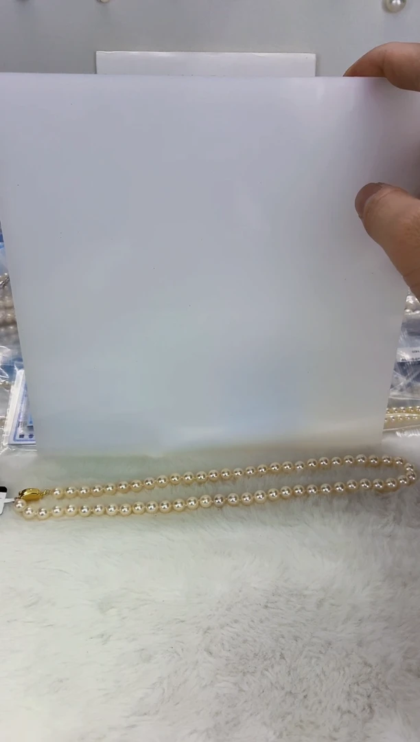 未镶嵌DA海水珍珠海水羽皇金串链6-7  y413