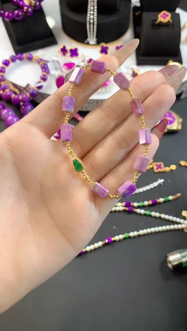 【闪购商品】苏纪石（舒俱来）.18K金镶嵌舒俱来手串