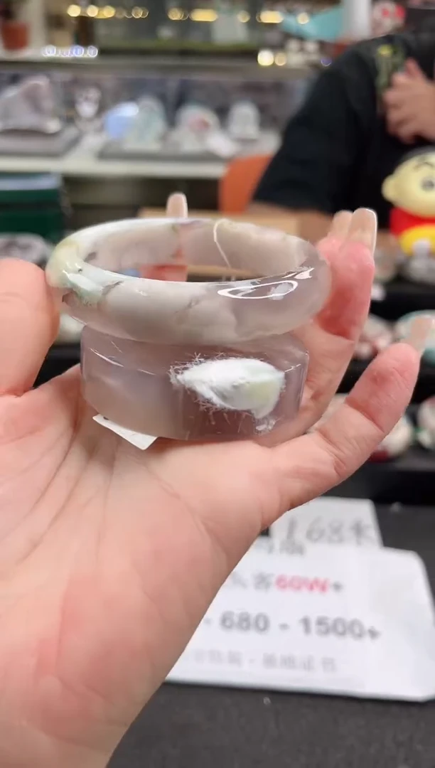 未镶嵌手镯石英质玉60圈口（赠品镯心）654782