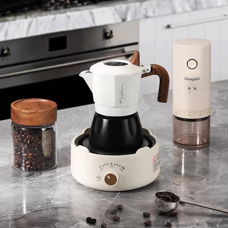 Mongdio双阀摩卡壶三代3.0手冲咖啡壶套装意式萃取咖啡机咖啡器具