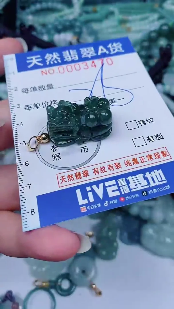 翡翠未镶嵌颈饰00003470